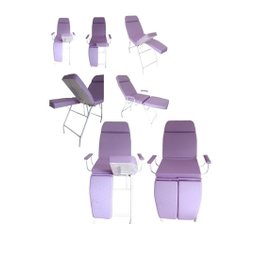 Kit Maca Podologia Roxa Mocho Exaustor com Luminária Armário 3 Gavetas Brindes Fiscomed Kit Cadeira  - 3