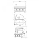 Ver imagem 3 de Churrasqueira para Bancada em Inox A Gás Suggar