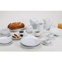 Ver imagem 5 de Jogo 6 Xícaras de Chá com Pires de Porcelana 215ml Classe Única Iguaçu Germer Branco