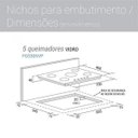 Ver imagem 5 de Cooktop 5 Bocas À Gás com Tripla Chama Superautomático Suggar Bivolt