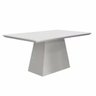 Conjunto Sala de Jantar Mesa Tampo MDF/Vidro Branco 6 Cadeiras Pampulha Leifer - 2