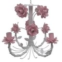 Ver imagem 1 de Luminária Artesanal de Teto de Metal Envelhecido para Salinha de Espera - Rosa