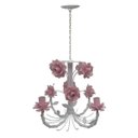 Ver imagem 4 de Luminária Artesanal de Teto de Metal Envelhecido para Salinha de Espera - Rosa