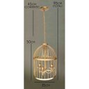 Ver imagem 2 de Lustre Pendente na Gaiola de Ferro Artesanal Vintage para Sala de Estar