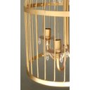 Ver imagem 3 de Lustre Pendente na Gaiola de Ferro Artesanal Vintage para Sala de Estar
