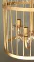Ver imagem 3 de Lustre Pendente na Gaiola de Ferro Artesanal Vintage para Sala de Estar