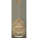Ver imagem 4 de Lustre Pendente na Gaiola de Ferro Artesanal Vintage para Sala de Estar