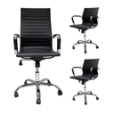 Ver imagem 1 de Kit Conjunto Cadeira de Escritório Presidente Eames + 2 Cadeiras De Escritório Diretor Eiffel