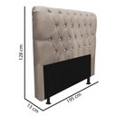Ver imagem 7 de Cabeceira Painel Estofada 140Cm Casal Corino Rose Gold