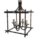 Ver imagem 1 de Lustre Japones de Ferro Artesanal Colonial para Varanda e Area Gourmet