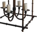 Ver imagem 4 de Lustre Japones de Ferro Artesanal Colonial para Varanda e Area Gourmet