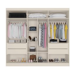 Guarda Roupa Oslo 6 Portas 4 Gavetas Mdf - Mademarcs - 3