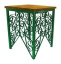 Ver imagem 1 de Mesa de Cabeceira Quarto de Ferro e Madeira de Demolição Rustico Artesanal