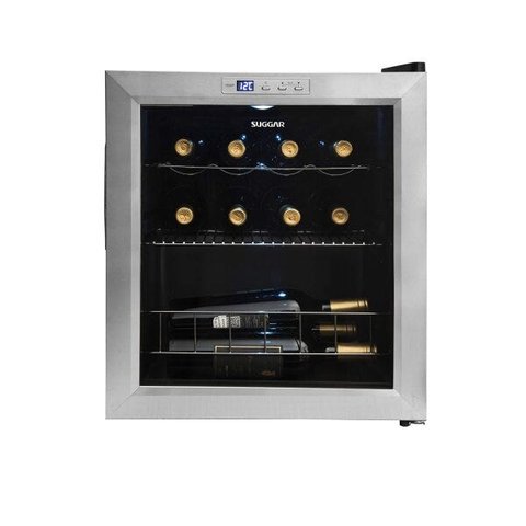 ADEGA CLIMATIZADA LYON 13 GARRAFAS INOX 220V SUGGAR AD1522IX