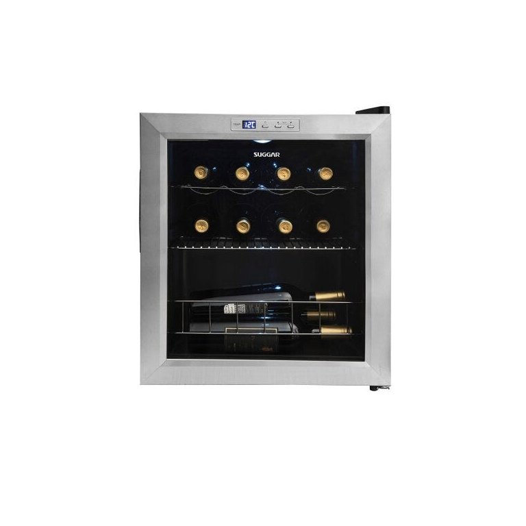ADEGA CLIMATIZADA LYON 13 GARRAFAS INOX 220V SUGGAR AD1522IX