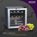 Ver imagem 5 de ADEGA CLIMATIZADA LYON 13 GARRAFAS INOX 220V SUGGAR AD1522IX