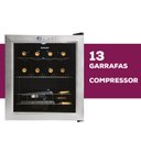 Ver imagem 6 de ADEGA CLIMATIZADA LYON 13 GARRAFAS INOX 220V SUGGAR AD1522IX