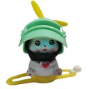 Ver imagem 2 de Gatinho Gato Moto Guidao Bike Som Buzina Luzes Led Capacete Fofo Sinalizaçao Passeio Segurança Bicic