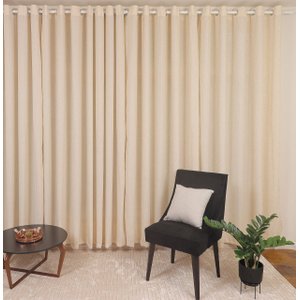 Cortina para Sala ou Quarto Modena 3,00 x 2,50 para Varão - Bene Tu