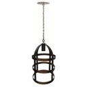 Ver imagem 3 de Luminária de Ferro para Varanda Moderna Iluminação de Área Interna - Verniz