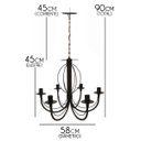 Ver imagem 2 de Pendente Luminária de Ferro Envelhecida Retro para Area Gourmet