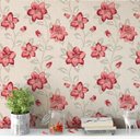 Ver imagem 1 de Papel De Parede Floral Delicado Lavável Vinil