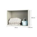 Ver imagem 2 de Maleiro Closet Ponte Solteiro 97cm Prime Plus Legno Crema