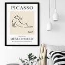 Ver imagem 1 de Quadro Decorativo Picasso The Feline - 70x50cm:moldura Branca