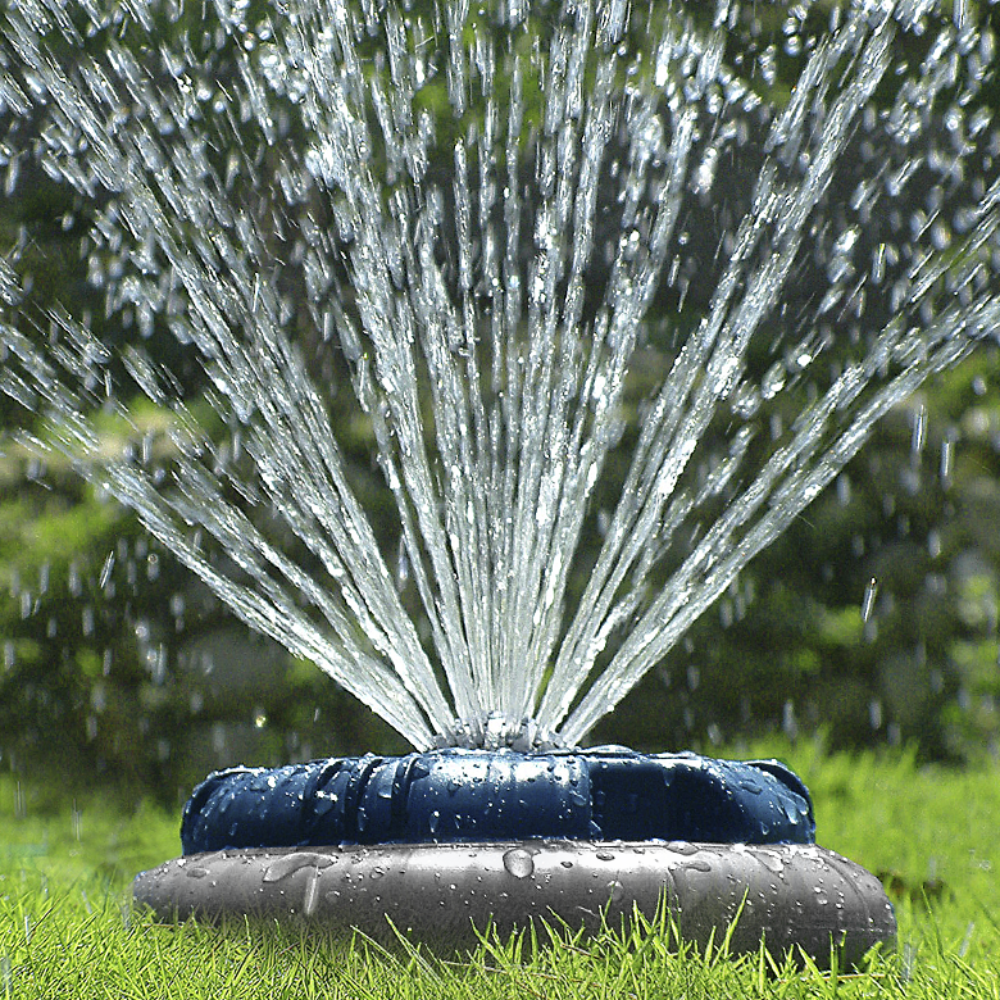 Irrigador Múltiplo Móvel 8 Jatos Sistema Click Jardim Cor Branco e Azul Durín - 2