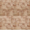 Ver imagem 2 de Papel de Parede Adesivo Vinílico Pedra Azulejo Bege e Marrom