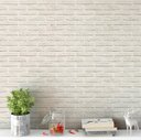 Ver imagem 1 de Papel de Parede Adesivo Vinílico Pedras Tijolinho Branco