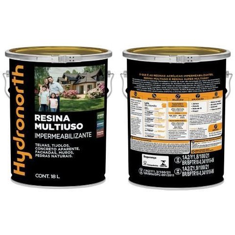 Northseal Resina Multiuso Incolor Balde 18 Litros Hydronorth