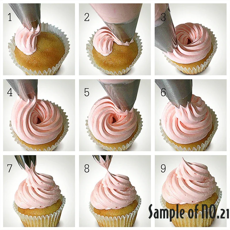 Ver imagem 3 de Bico de Confeiteiro para Cobertura de Bolo Walfos, Tamanho Grande, Dicas de Confeiteiro para Decoraç