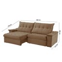 Ver imagem 6 de Sofá Lua Veludo 02 Módulos 100 Cm B25cm Meu Sofá Online