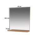 Ver imagem 2 de Espelheira para Banheiro com Prateleira 45cm BN3642 Amêndoa - Tecno Mobili