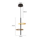 Ver imagem 4 de Lustre Pendente Nordecor Kote 2758 Preto / Dourado Led Bivolt Preto / Dourado 2758