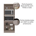 Ver imagem 5 de Paneleiro Duplo Torre Quente 3 Portas 213x70 Cm Unna Gris Poliman