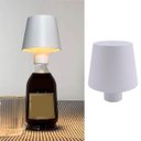 Ver imagem 4 de Luminaria Abajur Garrafa Recarregavel Led Usb Touch Iluminaçao Ajustavel 3 Tons Decoraçao Mesa Quart