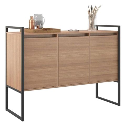 Buffet Aparador 3 Portas para Sala de Estar Industrial - Montana