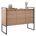 Ver imagem 1 de Buffet Aparador 3 Portas para Sala de Estar Industrial - Montana