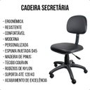 Ver imagem 4 de Cadeira Secretária Giratória Escritório Courvin com Rodízios