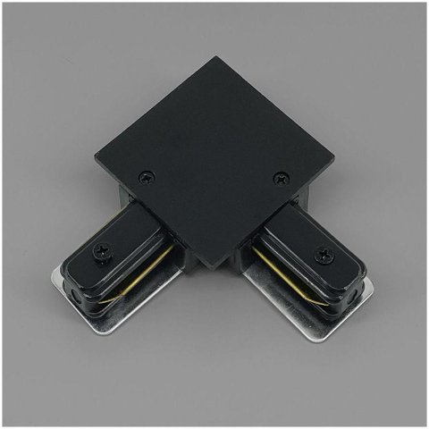Emenda L Conector em L para Trilho Eletrificado Embutir Produto Preto