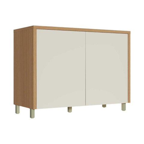 Balcão de Cozinha C/ Tampo Condessa C/ 2 Portas 120cm Carvalho/cinza - Nesher