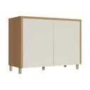 Ver imagem 1 de Balcão de Cozinha C/ Tampo Condessa C/ 2 Portas 120cm Carvalho/cinza - Nesher