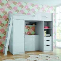 Cama de Solteiro Multifuncional MDF Conect Santos Andirá - 1 Cama de Solteiro Multifuncional MDF Conect Santos Andirá - 1