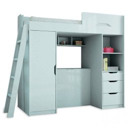 Cama de Solteiro Multifuncional MDF Conect Santos Andirá - 2 Cama de Solteiro Multifuncional MDF Conect Santos Andirá - 2