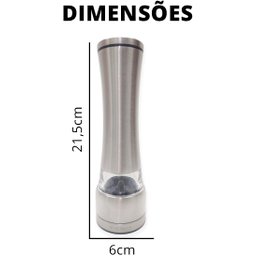 Moedor de Sal e Pimenta Chef Gourmet Aço Inox - 5