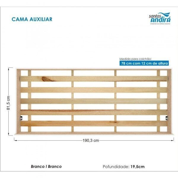 Treliche Solteiro com 3 Gavetas Havana Plus Santos Andirá - 4