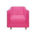 Ver imagem 2 de Kit 02 Poltronas Titânio Suede Pink