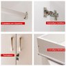 Guarda Roupa Ditália 3 Portas 1 Gaveta Dm-578 Cor:branco - 7
